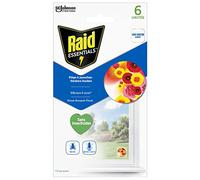 Raid Essentials Pieghe per mosche e mosche da frutta, adesivo per finestra, forma sole alzante, 6 unità