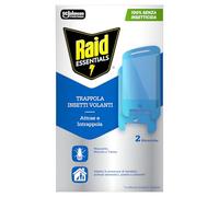 Raid Essentials Trappola Insetti Volanti Doppia Ricarica Antimosche, Antimoscerini e Antitarme, Senza Insetticida, Protezione 24/7 dagli Insetti Volanti, per uso Interno, Confezione da 2 Ricariche