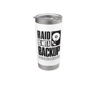 RAID Is Not A Backup Scritta per System Admin Svilupper Bicchiere termico in acciaio inox doppia parete