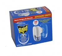 Raid Diffusore liquido elettrico + ricarica Anti-zanzare 30 notti Azione rapida - 2 confezioni