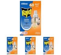 Raid Liquido Elettrico Antizanzare Comuni e Tigre Ricarica Fragranza Fiori d