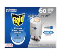Raid Liquido Elettrico Antizanzare, Inodore, 1 Diffusore e 1 Ricarica