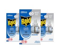 Raid Liquido Elettrico Inodore Antizanzare Contro Zanzare Comuni e Tigre, Confez