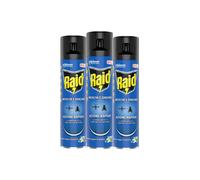 Raid Mosche e Zanzare, Insetticida Spray, Azione Rapida, 3 Pezzi da 400ml | Effi