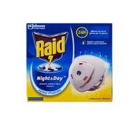 Raid Night & Day Base con Ricarica, Antizanzare e Repellente Mosche, Contiene 1