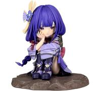 Raiden Shogun Q Verison Action Figure Statua in PVC Raiden Shogun Anime Figure Model Cartoon Characters Sculpture Toy Collection Decoration 5.5"