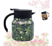 Raidley Vintage Floral Pattern Tea Thermos,Doresty Thermos Tea Pot,raidley Vintage Floral Pattern Tea with Infuser,Mini-Hot Stainless Steel Floral Pattern Tea Ther-mos Lid for Hot Drinks (1000ml)