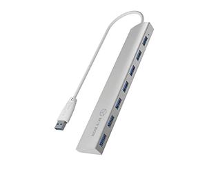 Raidsonic Icy Box IB-AC6701 USB HUB unterstuetzt USB 3.0 mit 7 Ports incl. 5V/4A Stromadapter