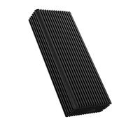 Raidsonic ICY BOX M.2 NVMe enclosure con USB 3.2 Gen 2x2 (20 Gbit/s), sistema di raffreddamento passivo, 2 cavi USB, alluminio, nero
