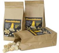 Raiffeisenwaren Feuerbällchen, Accendino da barbecue, Accendino da camino, Accendino da fuoco (accendino ecologico realizzato con prodotti naturali, per accendere carbonella, falò o caminetti) 4 kg