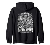 Raijin e Dragon Thunder comanda Il Mito del Cielo Felpa con Cappuccio