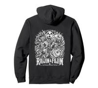 Raijin e Fujin Thunder cavalca Gli dei del Vento Felpa con Cappuccio