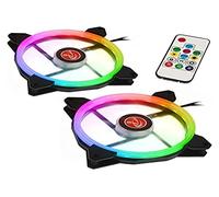 Raijintek Compatibile con Iris 14 Rainbow RGB LED-Lüfter, 2er Set INKL. Controller - 140 mm