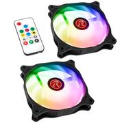 RAIJINTEK EOS 12 RBW ADD Fans 2 Pack With Controller Black 0R40B00215
