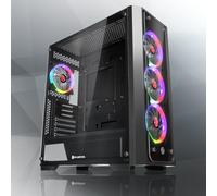 Case RAIJINTEK PONOS TG4 Tower Tempered Glass Nero