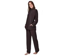 RAIKOU Tuta Donna in Pile, Tuta per Tempo Libero, Tuta da Ginnastica, Tute Donna per Jogging, Training, Sportiva, Casual, Pigiama (52-54, caffè)