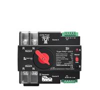 Rail 3 phase 2P3P4P 63A 100A 125A 230V Dual Power Automatic Transfer Electrical Selector Switch Uninterrupted ATS(4P L N 220V-230V,100A)