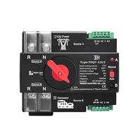 Rail 3 phase 2P3P4P 63A 100A 125A 230V Dual Power Transfer Electrical Selector Switch Uninterrupted ATS(2P L N 220V-230V,100A)