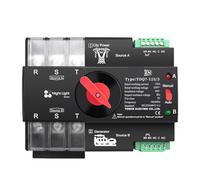 Rail 3 phase ATS 3P 63A 100A 125A 220V 230V Dual Power Automatic Transfer Electrical Selector Switch Uninterrupted(63A)