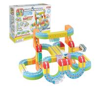 RAIL CUBE Set deluxe per monorotaia magnetica, giocattolo da costruzione per bambini, giocattolo magnetico da 66 pezzi, dai 3 anni in su, gioco creativo a vapore, infinite possibilità