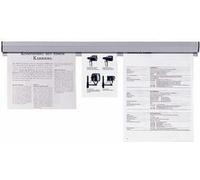 Rail di serraggio della carta Franconia 100x4 cm arbitrabile, incluso assemblaggio set di arte grigia in plastica d. Pap.bussti NEW