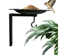 Railing Bird Feeder, Pet Feeding Tray With Hook, Deck Mounted Bird Feeder, for Macaws Parrot S parrow Para keet Budgies Garden Patio