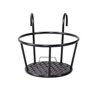 Railing Plant Hanger - 9.06 Inches Flower Pot Rack | Iron Weather Resistant Support - 400g Thickened Balcony Holder Stand, ideal for Windowsill Deck Garden Patio Porch Courtyard