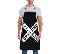 Railroad Crossing Grembiule Uomo Regolabile Grembiule Cucina Unisex Grembiuli Da Cuoco Per Dolci Papa Pizza 52X72Cm
