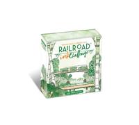 Asmodee , Railroad Ink Challenge-Lush Green Edition , Board Game , 1-4 Players , Ages 8+ , 15-30 Minute Playing Time