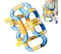 Railroad Model, Magnetic Track System, Childrens Building Blocks, Modular Interlocking Pieces, Engaging Motor Skill Development, Developmental Toys, Vehicle Construction Set for Kids, All Ages