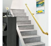 Rails - Binario con supporto in metallo, montaggio a parete, per interni ed esterni, scale da giardino, 1 m, 1,5 m, 2 m, 2,5 m, 3 m (dimensioni: 150 cm)