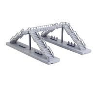 Railway Footbridge Decor - 11.42 Inches PP Material, Railway Bridge Modell, Assembly Kit, Scenery | Diorama Display Train Layout Decoration, Hobby Craft, Mini Scene Setup