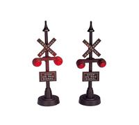 Railway Stop Light Set of 2 B/O 4.5V Cod. 34954 Accessorio Illuminato Lemax