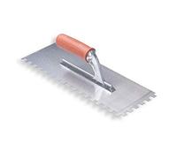 Raimondi - Cazzuola dentata 10 x 10 mm manico gomma 28 x 12 cm