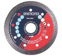 RAIMONDI Disco Diamantato Turbo 125mm, F22.2, per Smerigliatrice Angolare, Gres Porcellanato e Pietra Naturale, Certificato OSA