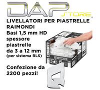 RAIMONDI - Livellatori per piastrelle 1,5 mm per sistema cunei RLS - 2200 pezzi
