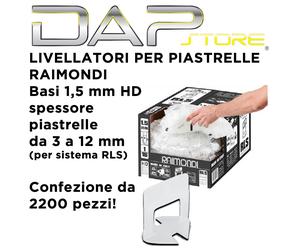 RAIMONDI - Livellatori per piastrelle 1,5 mm per sistema cunei RLS - 2200 pezzi