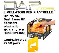 RAIMONDI - Livellatori per piastrelle 2 mm per sistema cunei RLS - 2200 pezzi