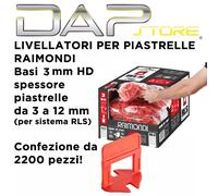RAIMONDI - Livellatori per piastrelle 3 mm per sistema cunei RLS - 2200 pezzi