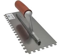 Spatola Dentata In Acciaio Inox 28x12 Cm Con Impugnatura Ergonomica