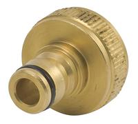 Rain 9454 - Raccordo per rubinetto femmina 1 9454-Nez in ottone, 26 x 34 mm, per collegare raccordi, oro