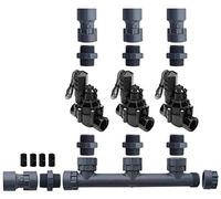 Rain Bird 100DVF - Kit valvola collettore Dura con controllo del flusso - Slip 100DVF-NPT (3 zone)