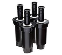 Rain Bird 1802DSH4PK Professional Dual Spray Pop-Up Sprinkler, 180° Half Circle Pattern, 8' - 15' Spray Distance, 2" Pop-up Height, 4-Pack