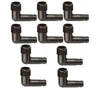 Rain Bird Gomito 1/2" con portagomma per Tubo Flessibile Confezione da 10 PZ
