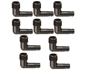 Rain Bird Gomito 1/2" con portagomma per Tubo Flessibile Confezione da 10 PZ