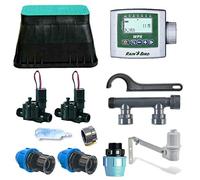 Rain Bird Kit Completo irrigazione con Centralina Pozzetto preparato da Pratoerboso.Com (2 Zone)