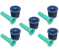 Rain Bird Ugello HE-Van 8 per irrigatore statico, ad esempio 1804, 5 pezzi, alta efficienza, verde scuro, portata da 1,5 m a 2,4 m, risparmio d'acqua (10 he-van, blu scuro)