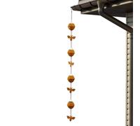 Rain Catcher Chain | 9x9x117cm Outdoor Bee Water Diverter, Handy To Install Decorative Downspout Rainwater Diverter Collection System for Garden Roof Drainage Outdoor
