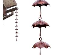 Rain Chain, Decorative Yard Rain Catcher, Stylish Water Chains for Homeowners, Backyard, Landscape Architects, Outdoor Use, Cottage, Front Entrance, Patio, Landscaping, and Foundation Protection