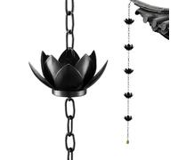 Rain Chain, Decorative Yard Rain Catcher, Stylish Water Chains for Homeowners, Backyard, Landscape Architects, Outdoor Use, Cottage, Front Entrance, Patio, Landscaping, and Foundation Protection